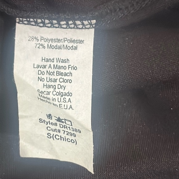 Mod Ref Sz S short sleeve, side Hilow slit side hem maxi black NWT - Picture 7 of 7